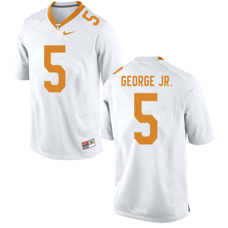 Men #5 Kenneth George Jr. Tennessee Volunteers College Football Jerseys Sale-White - Click Image to Close